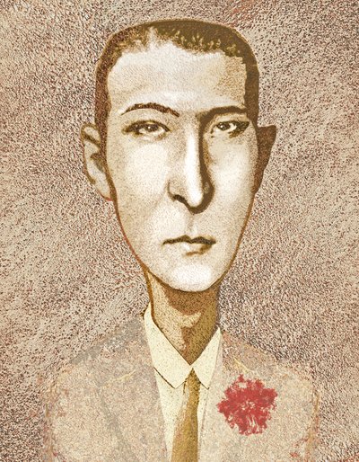 Rudolph Valentino, 2021 (digitaal) door Neale Osborne