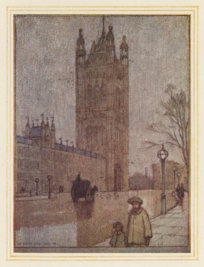 De Victoria Tower, House of Lords door Nelson Dawson