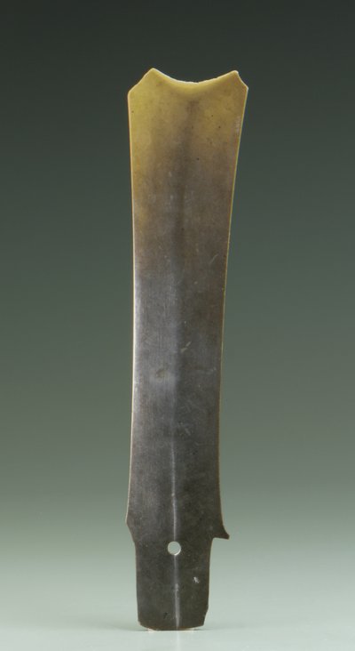 Gespleten beitel (zhang), Qijia Cultuur, ca. 2500-2000 v.Chr. door Neolithic Period Chinese School