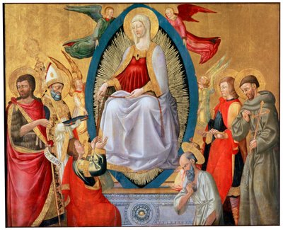 De Tenhemelopneming van de Heilige Maagd Maria door Neri di Bicci