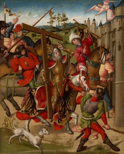 Keizer Heraclius de toegang tot Jeruzalem geweigerd door Netherlandish