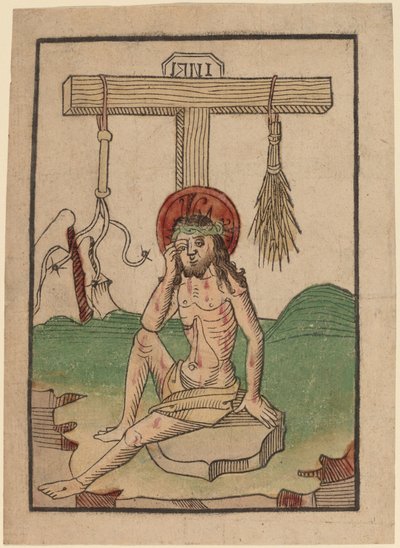 Christus als de Man van Smarten door Netherlandish 15th Century