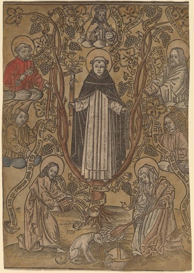 De Genealogische Boom van de Dominicanen door Netherlandish 15th Century