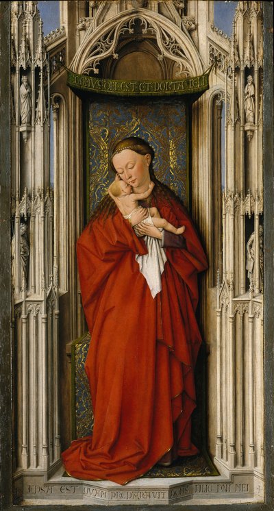 Maagd en Kind in een Niche door Netherlandish Painter