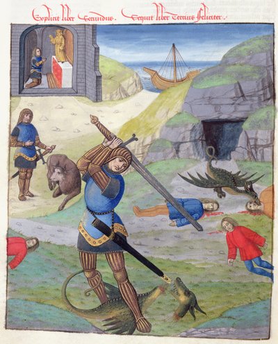 Cadmus, uit Metamorphoses 10 door Ovidius, 1497 door Netherlandish School
