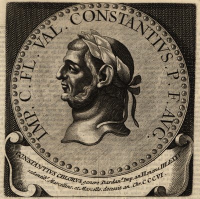 Portret van Romeinse keizer Constantius I door Netherlandish School