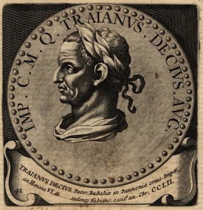 Portret van Romeinse keizer Decius door Netherlandish School