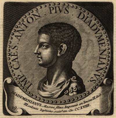 Portret van Romeinse keizer Diadumenian door Netherlandish School