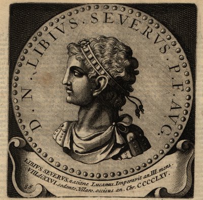 Portret van Romeinse keizer Libius Severus door Netherlandish School
