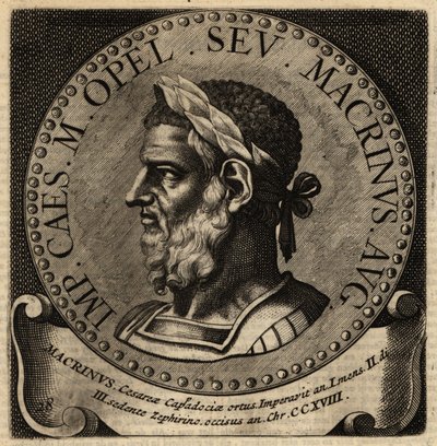 Portret van Romeinse keizer Macrinus door Netherlandish School