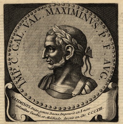 Portret van Romeinse keizer Maximinus II door Netherlandish School