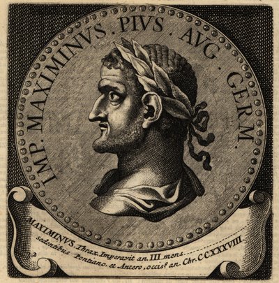 Portret van Romeinse keizer Maximinus Thrax door Netherlandish School