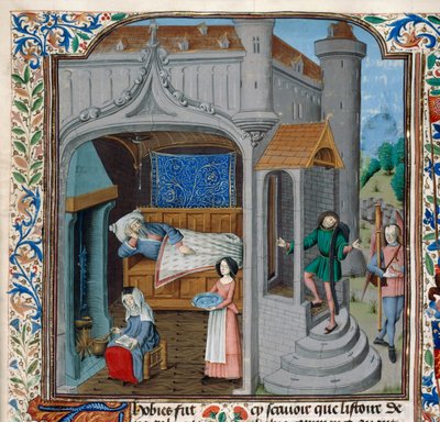 De verblinding en genezing van Tobit door Netherlandish School