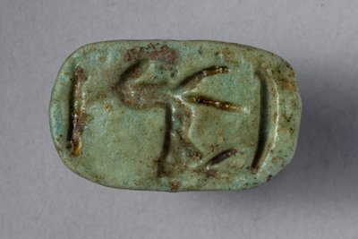 Scarabeezegel, 18e-19e Dynastie, 1540-1186 v.Chr. (faience) door New Kingdom Egyptian