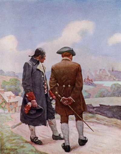 Illustratie voor Kidnapped door Robert Louis Stevenson door Newell Convers (after) Wyeth