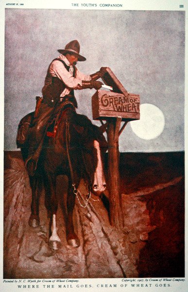 Advertentie voor de Cream of Wheat Company door Newell Convers Wyeth