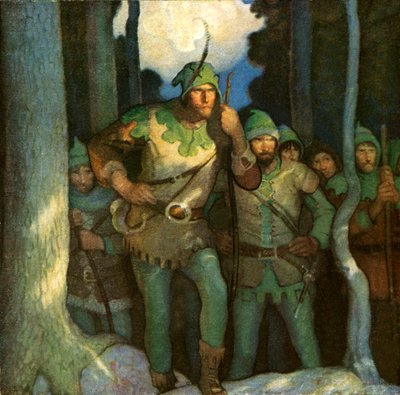 Robin Hood en zijn Vrolijke Boeven door Newell Convers Wyeth