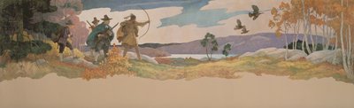 De Kalkoenjagers door Newell Convers Wyeth