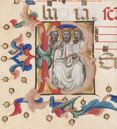 Begin B: De Drie-eenheid door Niccolò di Giacomo da Bologna