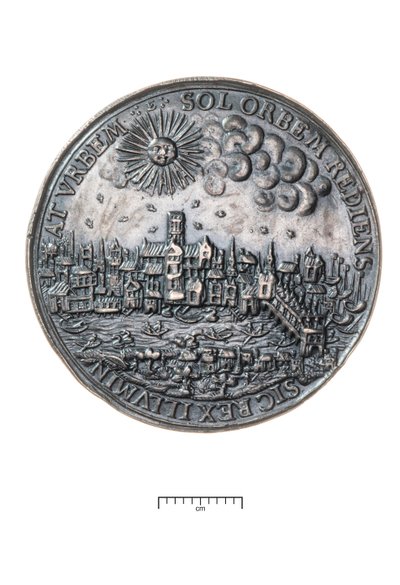 Karel I, terugkeer naar Londen na de kroning in Edinburgh, 1633 door Nicholas Briot