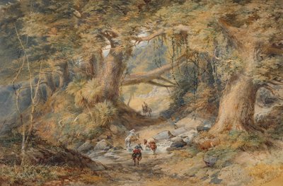 De Teremakau rivier oversteken door Nicholas Chevalier