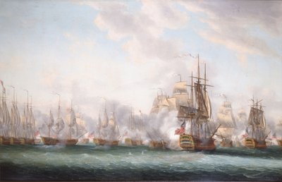 De Slag van de Heiligen door Nicholas Pocock