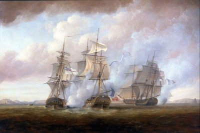 De verovering van de Franse fregatten 