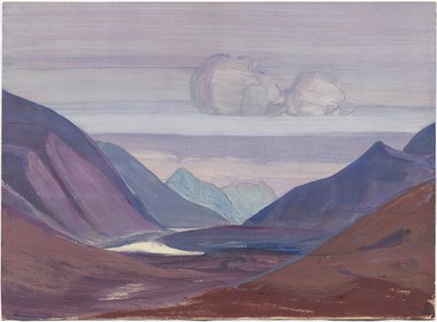Chandra-rivier, studie, 1931 door Nicholas Roerich