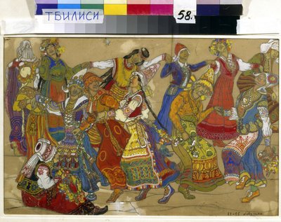 Voorbereidend ontwerp voor "Peer Gynt" door Henrik Ibsen door Nicholas Roerich