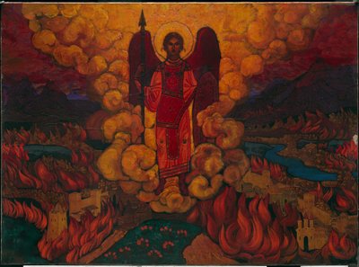 De laatste engel, 1912 door Nicholas Roerich