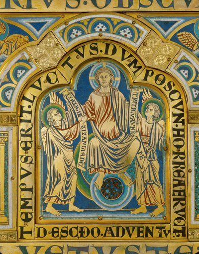 De wederkomst ... (email op verguld koper) door Nicholas of Verdun