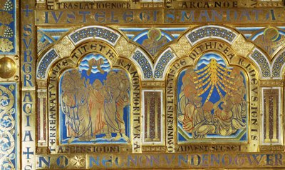 Het altaar van Verdun. Links: Christus