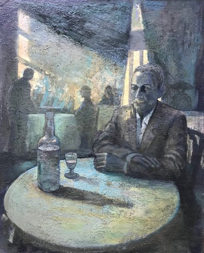 Vuurwater, 2018-23 (olieverf op board) door Nick Williams