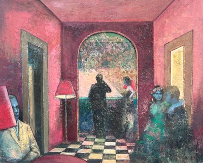 Honingval, 2020-23 (olieverf op board) door Nick Williams