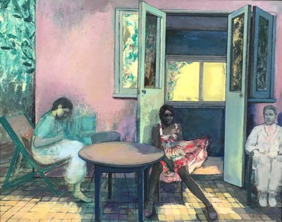 Shellshock, 2016-23 (olieverf op board) door Nick Williams
