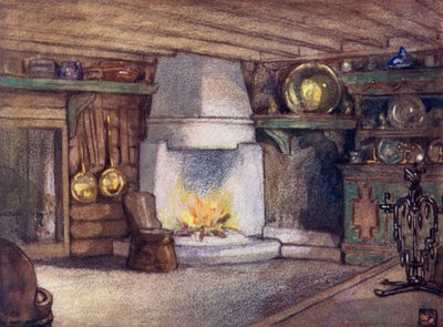 Noorwegen: Een huisje interieur, Telemarken door Nico Jungman
