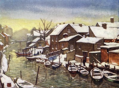 Noorwegen: Oude gracht, Christiania door Nico Jungman