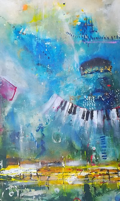 Abstracte pianomelodie door Nico Phooko