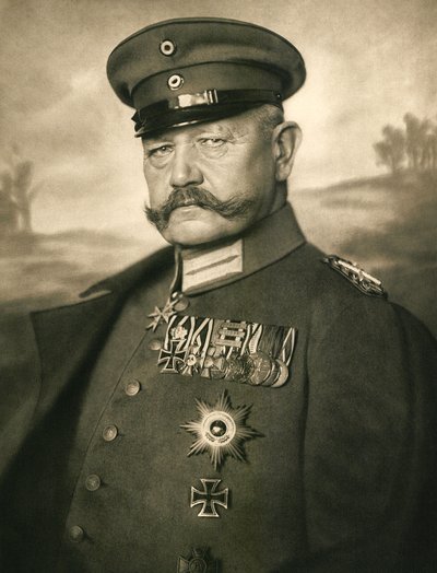 Portret van Paul von Hindenburg door Nicola Perscheid