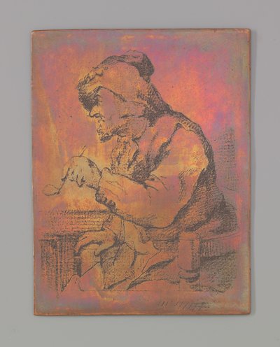 Man met pijp door Nicolaas Gerhard van Huffel