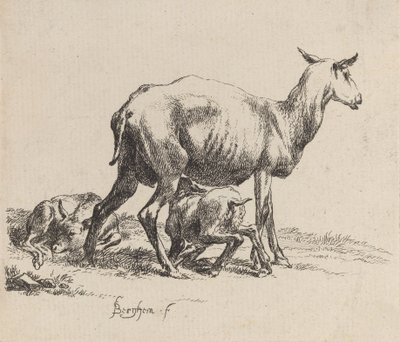 Ooi die Haar Lam Zoogt door Nicolaes Berchem