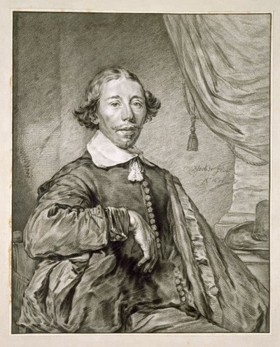 Portret van een Man, 1681 door Nicolaes Jansz Visscher