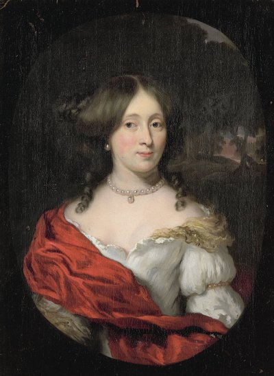 Portret van Belichje Hulft door Nicolaes Maes