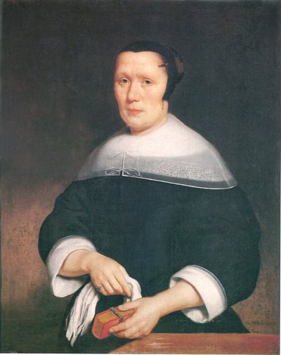 Portret van een vrouw - door Nicolaes Maes