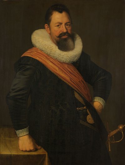Portrait of Jochem Swartenhont door Nicolaes Pickenoy Pickenoy