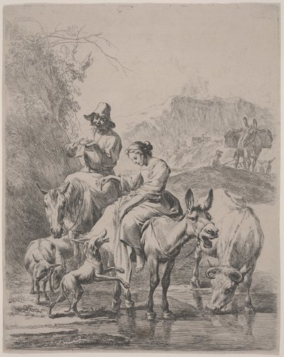 Rivieroversteek door Nicolaes Pietersz. Berchem