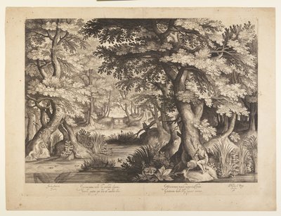 Johannes de Doper in de woestijn door Nicolaes de Bruyn