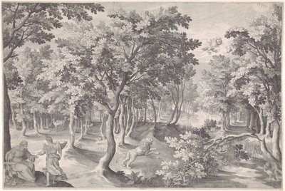 Vijfde visioen van Ezra door Nicolaes de Bruyn