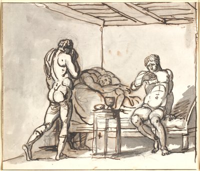 Perikles bezoekt Anaxagoras, die Athene
