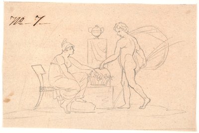 Twee figuren door Nicolai Abildgaard